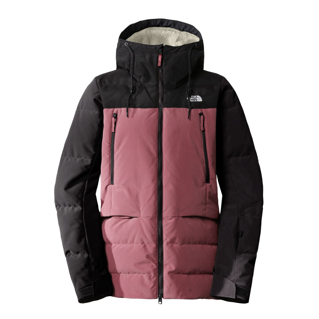 The North Face Women's Pallie Down Jacket #color_wild-ginger-tnf-black