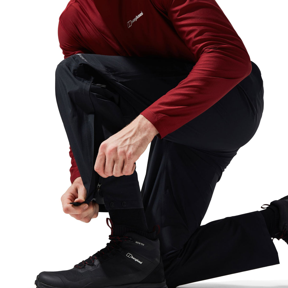 Berghaus Men's Paclite GORE-TEX Pants Black / X-Small / Short-Black / X-Small / Regular-Black / Small / Short-Black / Small / Regular-Black / Medium / Short #- 53 Degrees North 