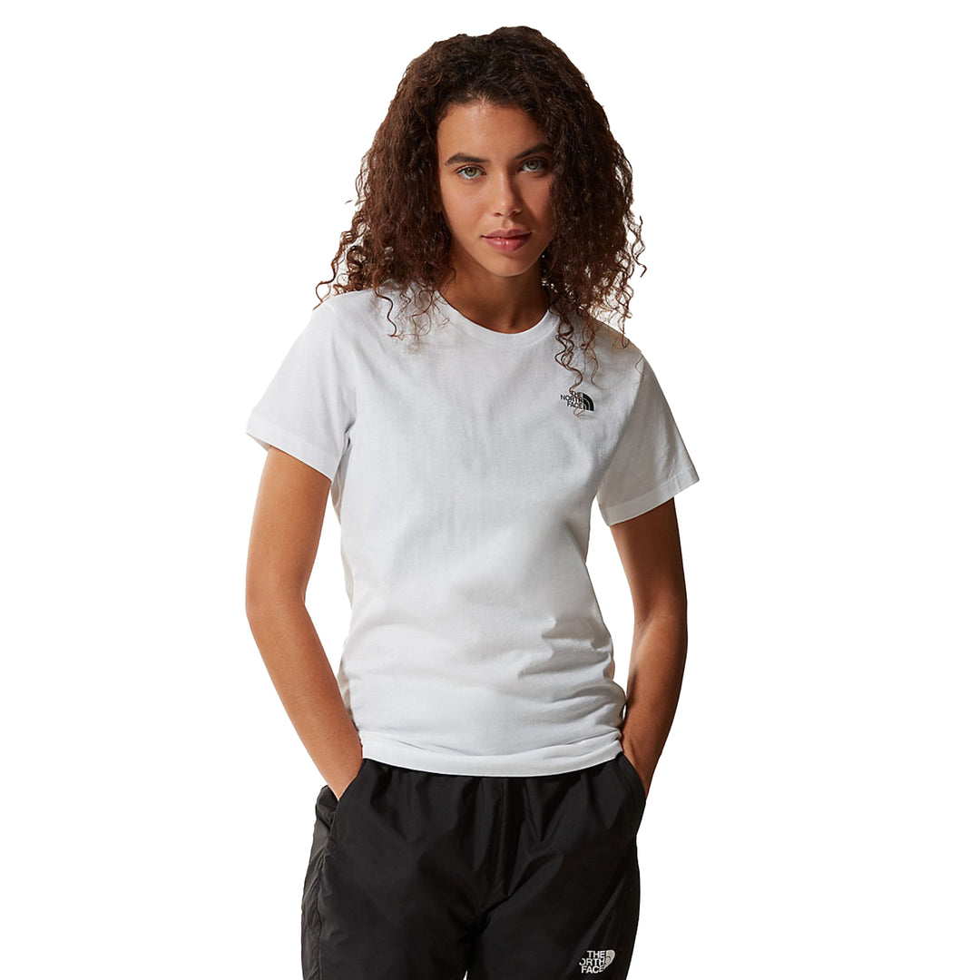 The North Face Women's Short Sleeve Simple Dome Tee #color_tnf-white
