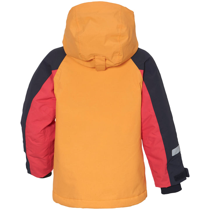 Didriksons Kids' Waterproof Neptun Jacket color_fire-yellow