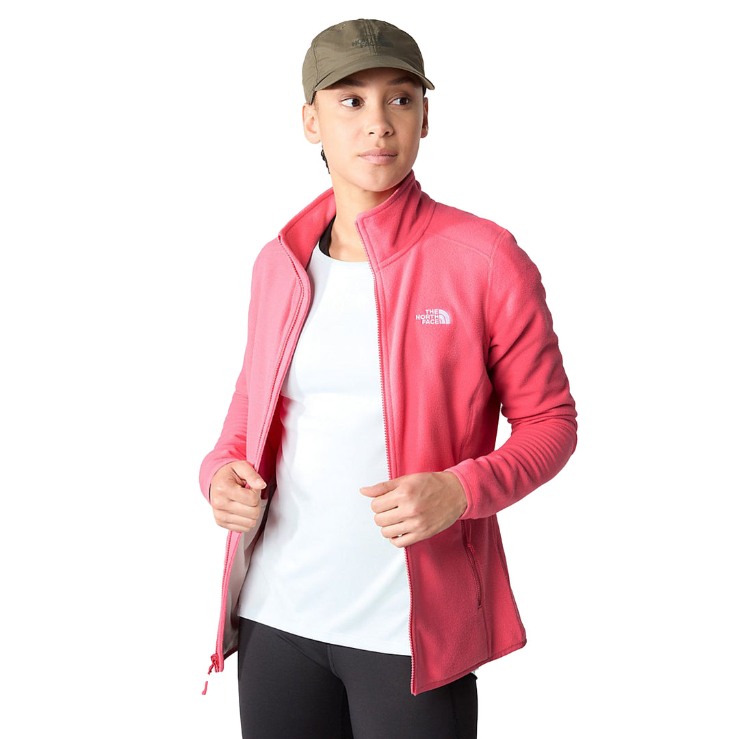 The North Face Women's 100 Glacier Full Zip #color_cosmo-pink