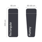 Lifeventure Silk Ultimate Sleeping Bag Liner Black / Mummy #- 53 Degrees North 