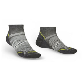 Bridgedale Men's Hike Ultra Light Coolmax Performance Ankle Socks Graphite / Medium-Graphite / Large-Graphite / X-Large #- 53 Degrees North 