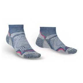 Bridgedale Women's Hike Ultra Light Coolmax Performance Ankle Sock Dark Denim / Small-Dark Denim / Medium-Dark Denim / Large #- 53 Degrees North 