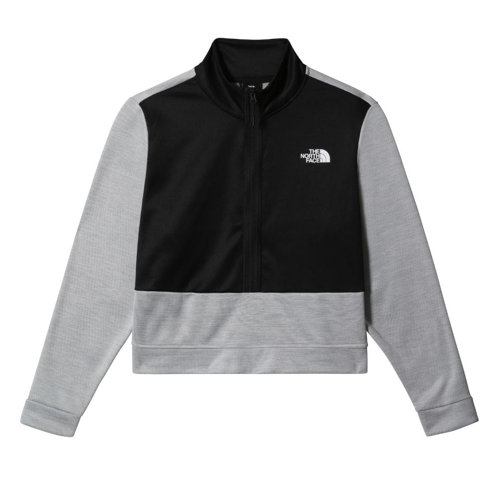 The North Face Women's Plus MA 1/4 Zip Fleece - TNF Light Grey Heather/TNF Black Black / 16-18-Black / 20-22-Black / 24-26 #- 53 Degrees North 