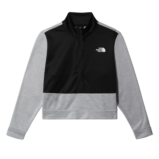 The North Face Women's Plus MA 1/4 Zip Fleece - TNF Light Grey Heather/TNF Black Black / 16-18-Black / 20-22-Black / 24-26 #- 53 Degrees North 