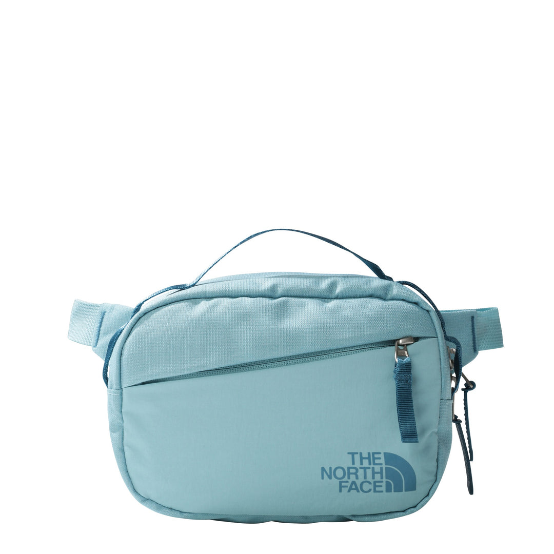 The North Face Women's Isabella Hip Pack #color_reef-water-dark-heather-blue-coral