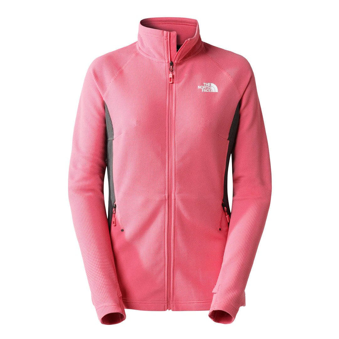 The North Face Women's AO Full Zip Midlayer #color_cosmo-pink-asphalt-grey