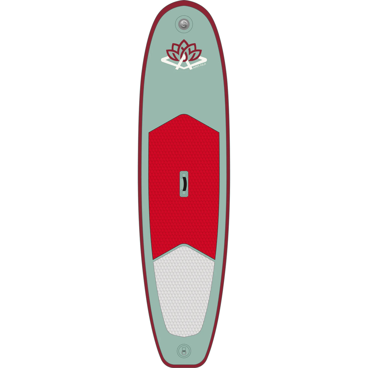 Ari'i Nui Mahana 10'0" Stand Up Paddleboard Aqua/Slate-Moss/Red - 53 Degrees North 