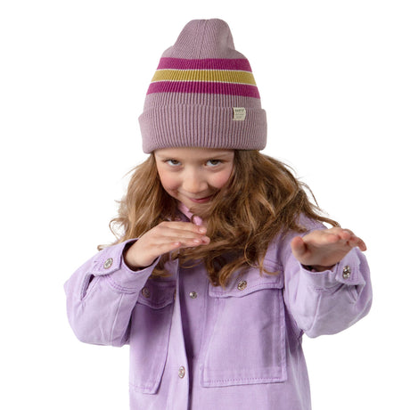 Barts Girls' Melona Beanie Mauve / 53-55cm-Purple / 53-55cm - 53 Degrees North 