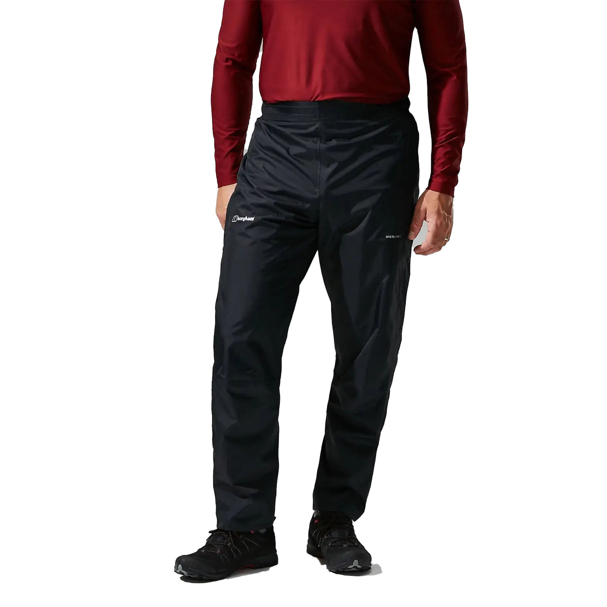 Berghaus Men's Deluge 2.0 Waterproof Trousers Black / Small / Short-Black / Small / Regular-Black / Small / Long-Black / Medium / Short-Black / Medium / Regular - 53 Degrees North 