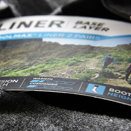 Bridgedale Men's Base Layer CoolMax Liner - Pack of 2 Grey / Medium-Grey / Large-Grey / X-Large - 53 Degrees North 