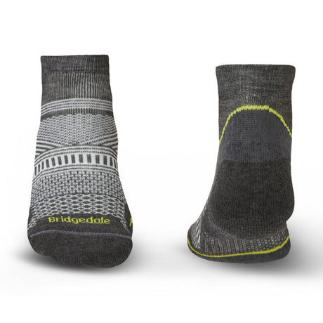 Bridgedale Men's Hike Ultra Light Coolmax Performance Ankle Socks Graphite / Medium-Graphite / Large-Graphite / X-Large - 53 Degrees North 