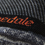 Bridgedale Men's Ultra Light Merino Performance Crew Socks Black / Medium-Black / Large-Black / X-Large - 53 Degrees North 