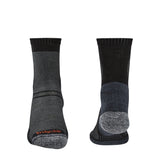 Bridgedale Men's Ultra Light Merino Performance Crew Socks Black / Medium-Black / Large-Black / X-Large - 53 Degrees North 