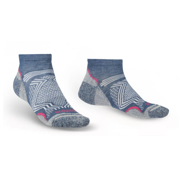 Bridgedale Women's Hike Ultra Light Coolmax Performance Ankle Sock Dark Denim / Small - 53 Degrees North