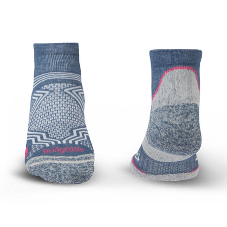 Bridgedale Women's Hike Ultra Light Coolmax Performance Ankle Sock Dark Denim / Small - 53 Degrees North