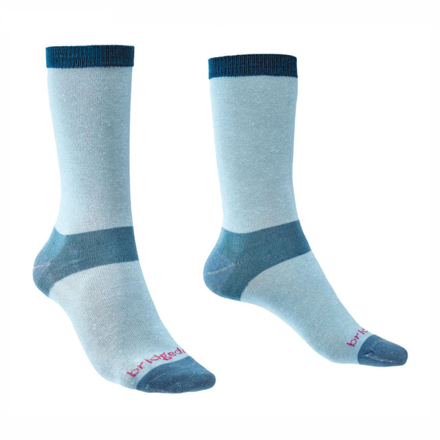 Bridgedale Women's Liner Base Layer Coolmax - Pack of 2 Sky / Small-Sky / Medium-Sky / Large - 53 Degrees North 