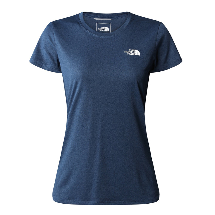 The North Face Women's Reaxion Amp Crew #color_shady-blue-heather