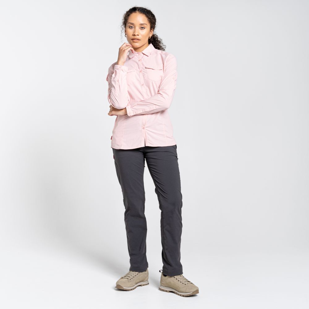 Craghoppers Women's NosiLife Pro II Trousers X-Small / Charcoal / Regular-Small / Charcoal / Regular-Small / Charcoal / Short-Medium / Charcoal / Regular-Medium / Charcoal / Short #- 53 Degrees North 