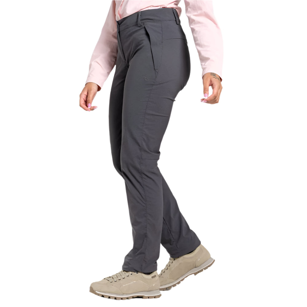 Craghoppers Women's NosiLife Pro II Trousers X-Small / Charcoal / Regular-Small / Charcoal / Regular-Small / Charcoal / Short-Medium / Charcoal / Regular-Medium / Charcoal / Short #- 53 Degrees North 