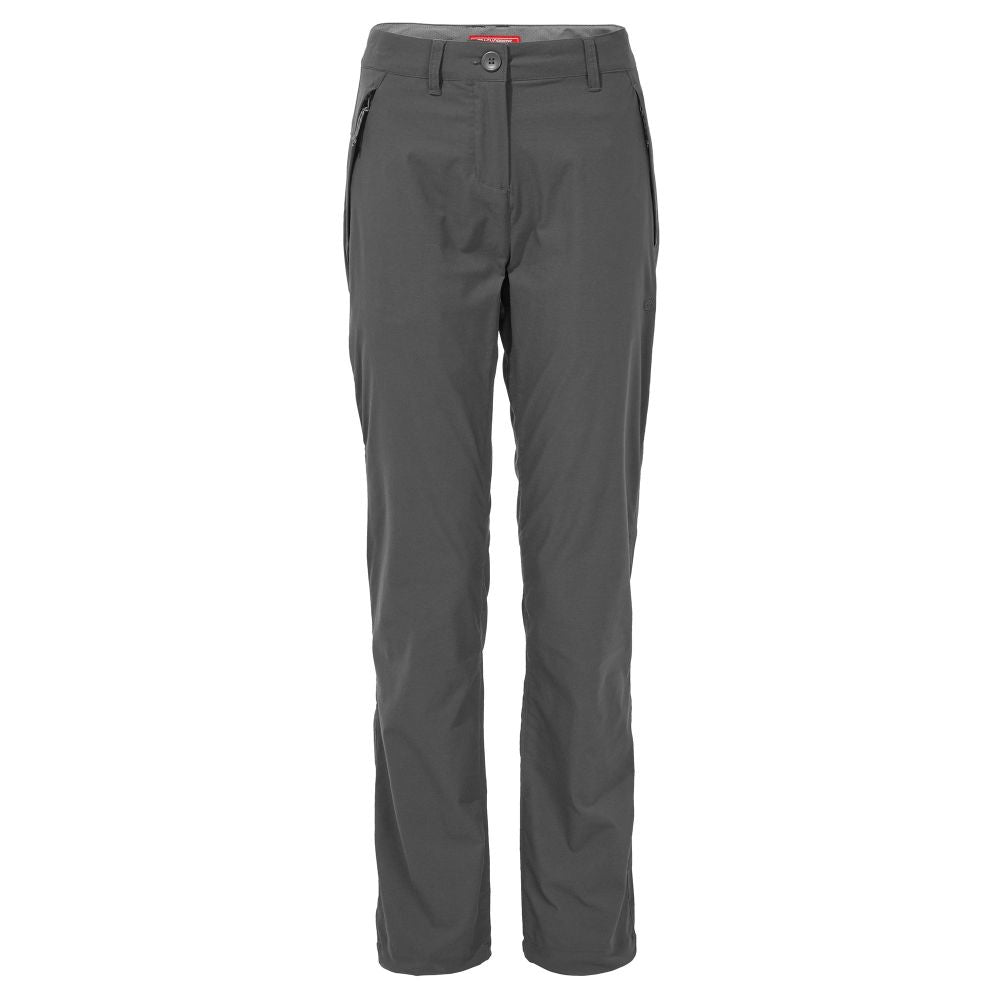Craghoppers Women's NosiLife Pro II Trousers X-Small / Charcoal / Regular-Small / Charcoal / Regular-Small / Charcoal / Short-Medium / Charcoal / Regular-Medium / Charcoal / Short #- 53 Degrees North 