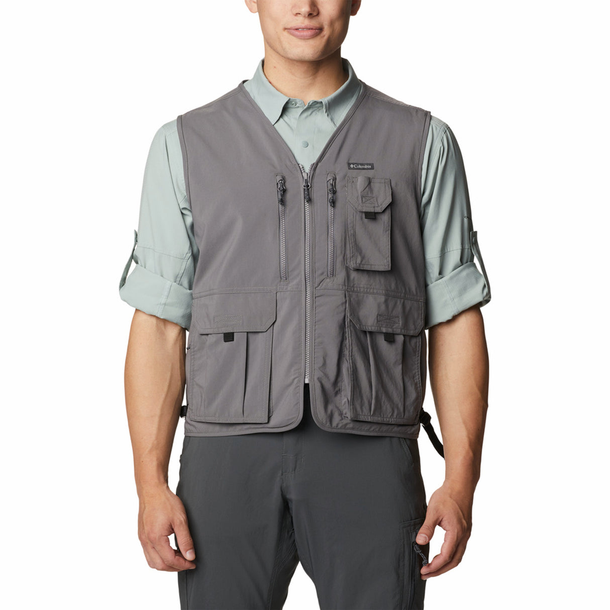 Columbia Men's Silver Ridge Utility Vest City Grey / Small-City Grey / Medium-City Grey / Large-City Grey / X-Large-City Grey / XX-Large - 53 Degrees North 