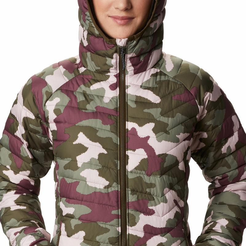 Columbia Women's Powder Lite Hooded Jacket Green / 8-Green / 10-Green / 12-Green / 14 - 53 Degrees North 