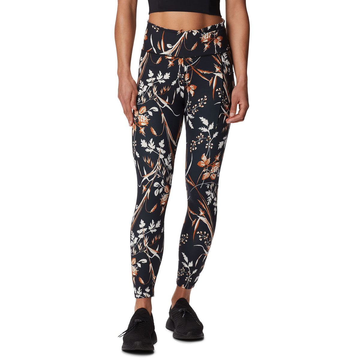 Columbia Women's Weekend Adventure 7/8 Leggings Black Fallgrass Print / 8-Black Fallgrass Print / 10-Black Fallgrass Print / 12-Black Fallgrass Print / 14-Black Fallgrass Print / 16 - 53 Degrees North 