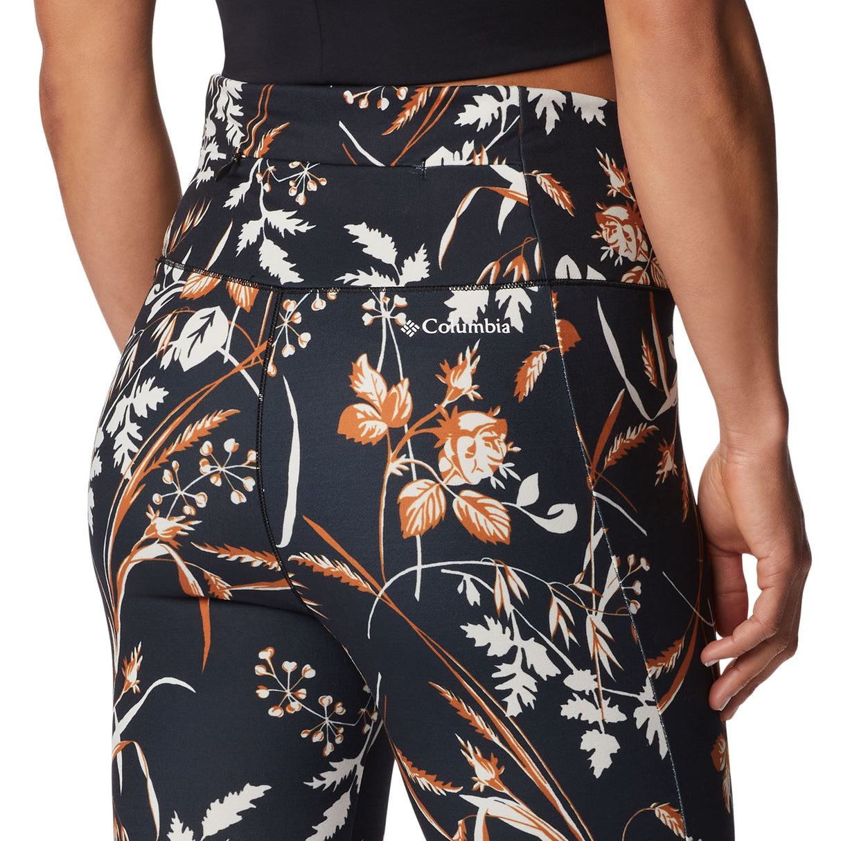 Columbia Women's Weekend Adventure 7/8 Leggings Black Fallgrass Print / 8-Black Fallgrass Print / 10-Black Fallgrass Print / 12-Black Fallgrass Print / 14-Black Fallgrass Print / 16 - 53 Degrees North 