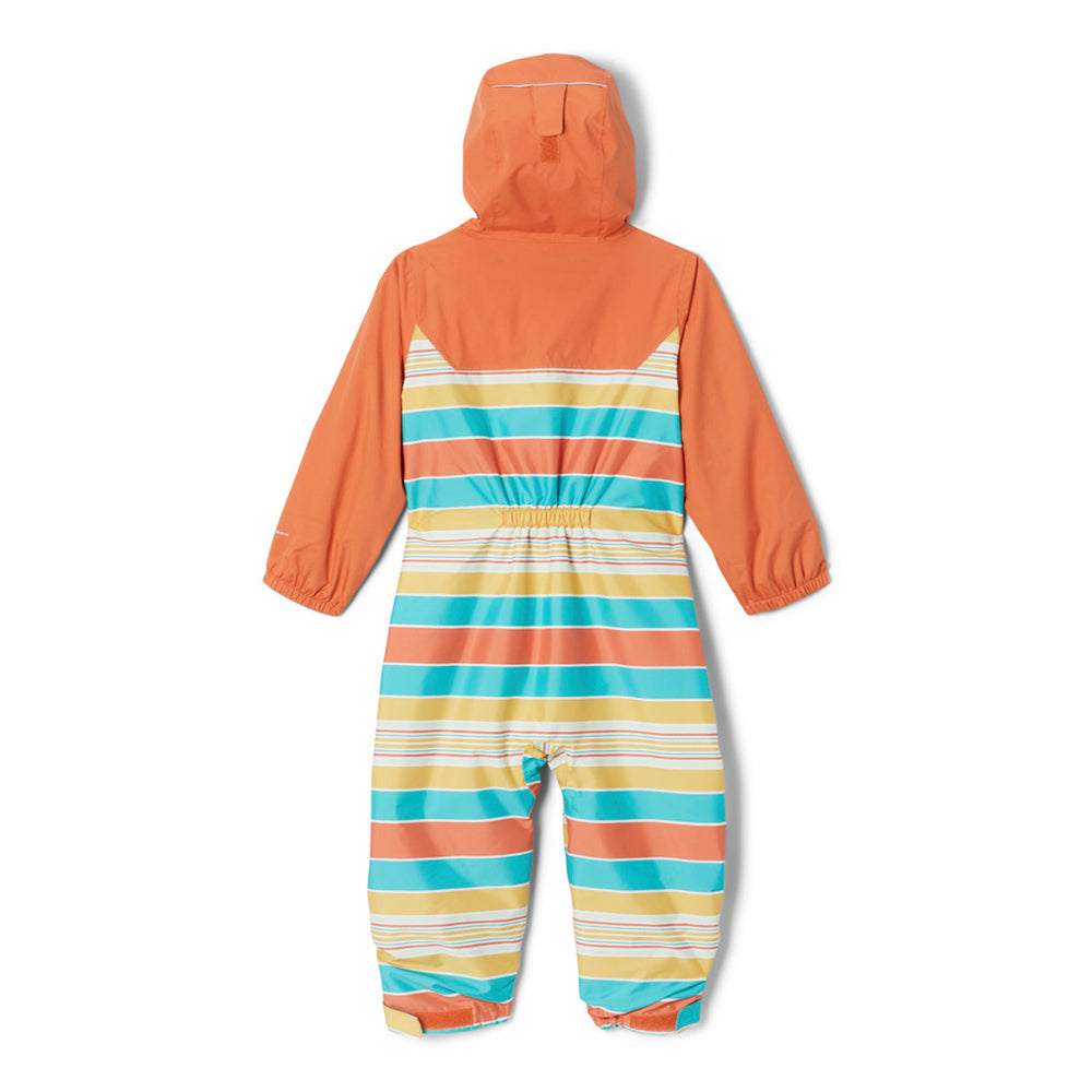 Columbia Kids Critter Jitters II Rain Suit #color_desert-orange-danby-stripe-desert-orange