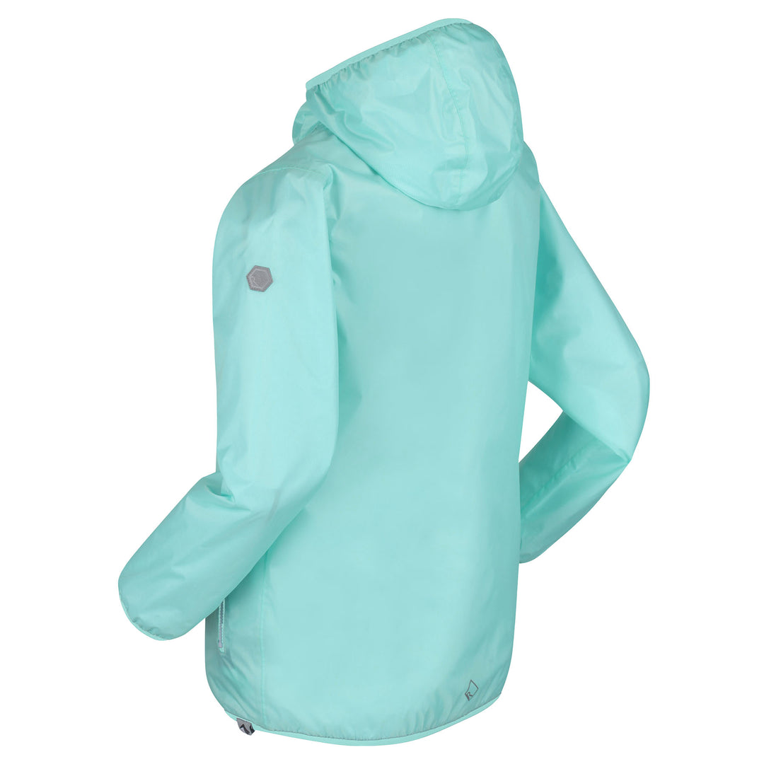 Regatta Kids' Pack It Waterproof Packaway Jacket #color_cool-aqua