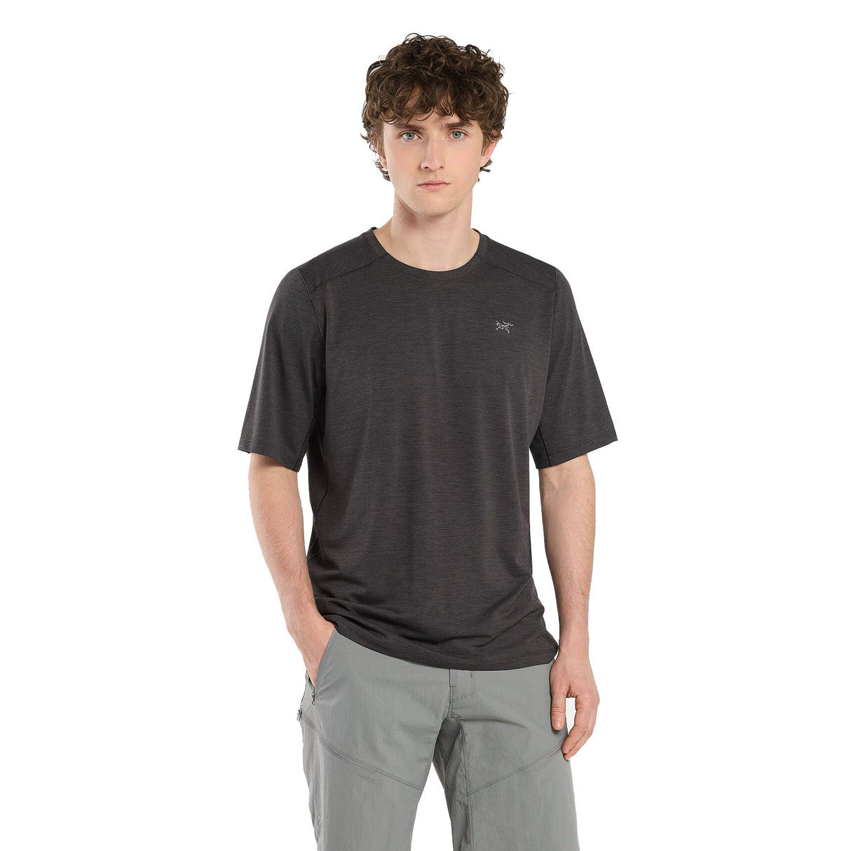 Arc'teryx Men's Cormac Crew Short Sleeve T-Shirt Black Heather / Small-Black Heather / Medium-Black Heather / Large-Black Heather / X-Large #- 53 Degrees North 