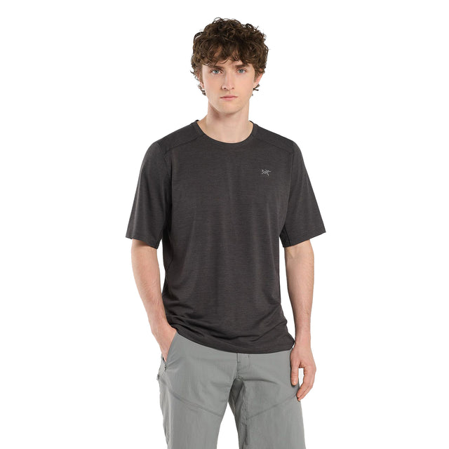 Arc'teryx Men's Cormac Crew Short Sleeve T-Shirt Black Heather / Small-Black Heather / Medium-Black Heather / Large-Black Heather / X-Large #- 53 Degrees North 
