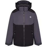 Dare 2b Kids' Impose III Ski Jacket Ebony Grey/Black / Age 3-4-Ebony Grey/Black / Age 5-6-Ebony Grey/Black / Age 7-8-Ebony Grey/Black / Age 9-10-Ebony Grey/Black / Age 11-12 - 53 Degrees North 