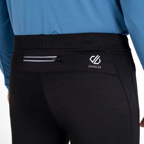 Dare 2b Men's Abaccus II Reflective Fitness Tights Black / Small-Black / Medium-Black / Large-Black / X-Large - 53 Degrees North 