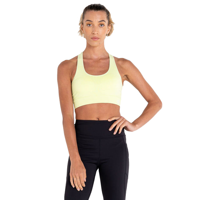 Dare 2b Women's Don't Sweat It Sports Bra Sharp Green / X-Small (UK 8)-Sharp Green / Small (UK 10)-Sharp Green / Medium (UK 12)-Sharp Green / Large (UK 14)-Sharp Green / X-Large (UK 16) - 53 Degrees North 