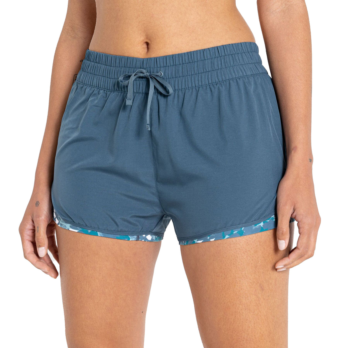 Dare 2b Women's Sprint Up Shorts Moonlight Denim/Fortune Green Unshaped Print / X-Small-Moonlight Denim/Fortune Green Unshaped Print / Small-Moonlight Denim/Fortune Green Unshaped Print / Medium-Moonlight Denim/Fortune Green Unshaped Print / Large-Moonlight Denim/Fortune Green Unshaped Print / X-Large - 53 Degrees North 