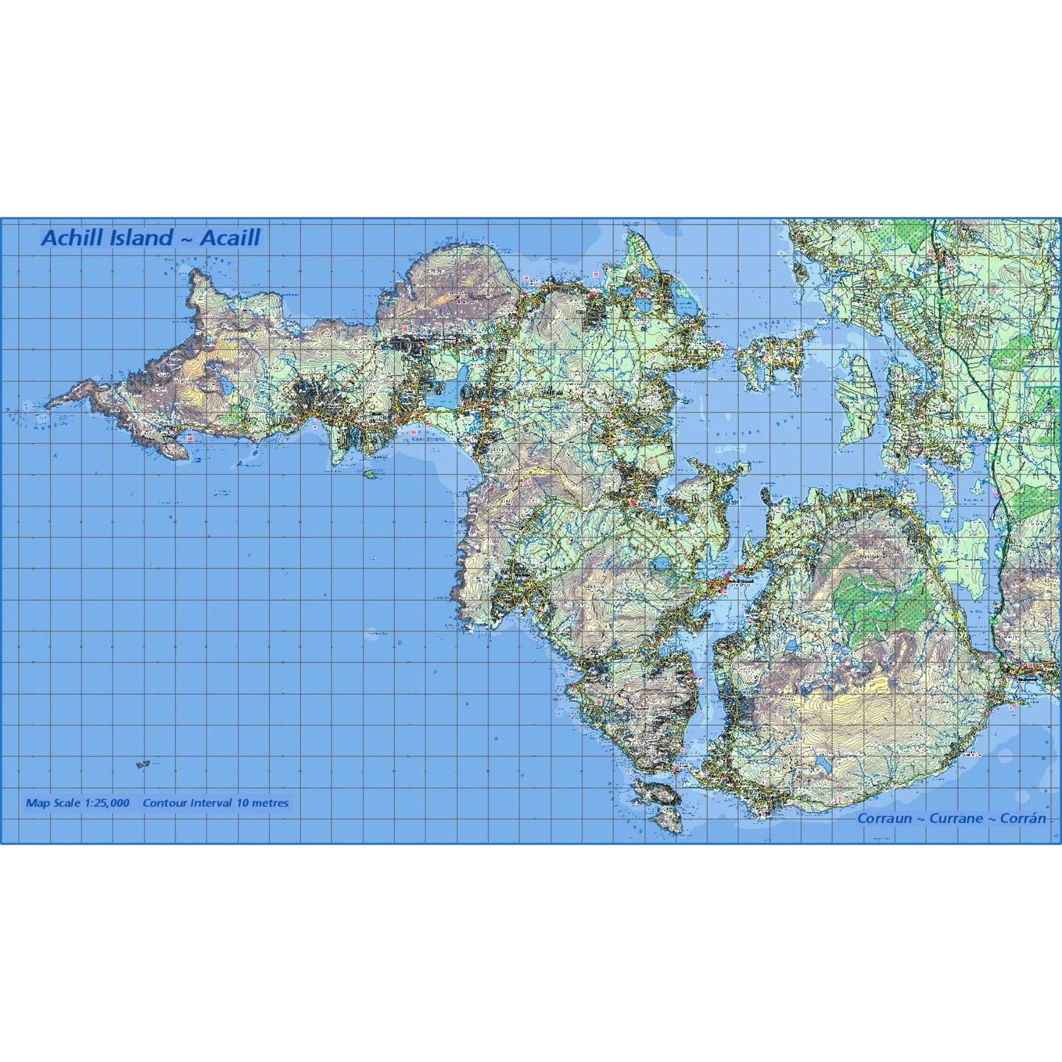 EastWest Mapping Achill & Corraun Clare Island Map Default Title - 53 Degrees North 