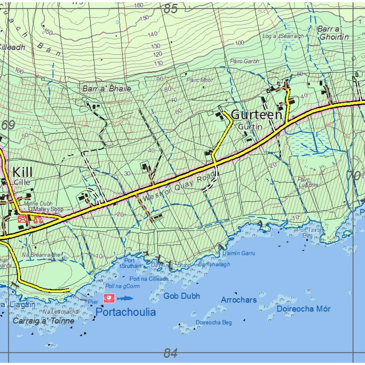 EastWest Mapping Achill & Corraun Clare Island Map Default Title - 53 Degrees North 