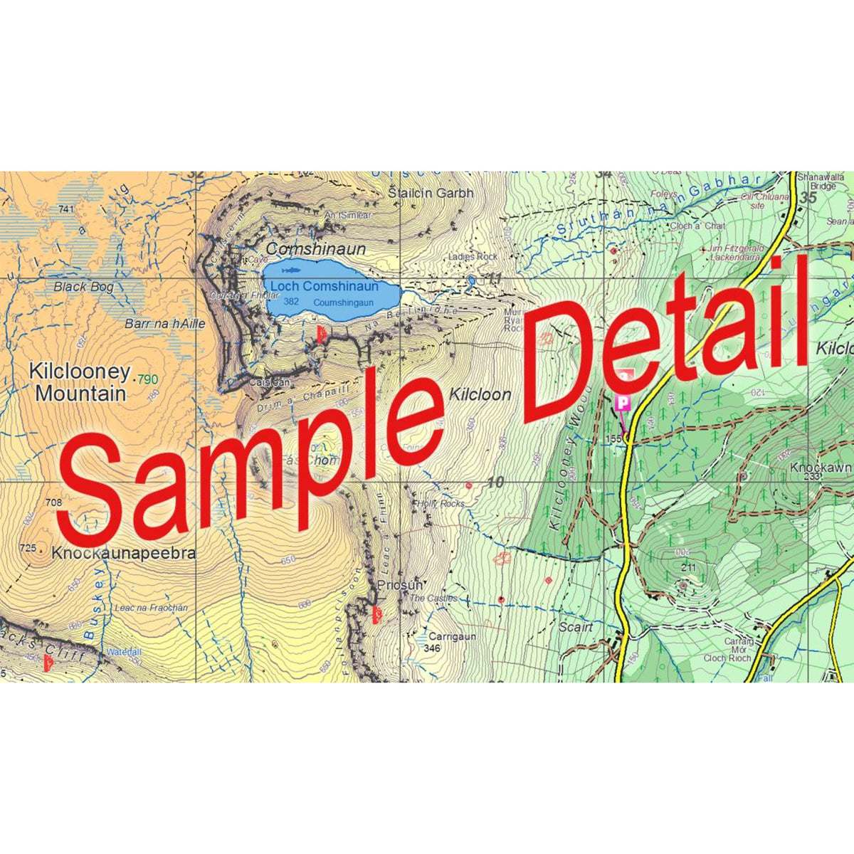 EastWest Mapping Comeragh Waterproof Map  - 53 Degrees North