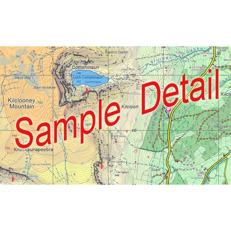 EastWest Mapping Comeragh Waterproof Map  - 53 Degrees North