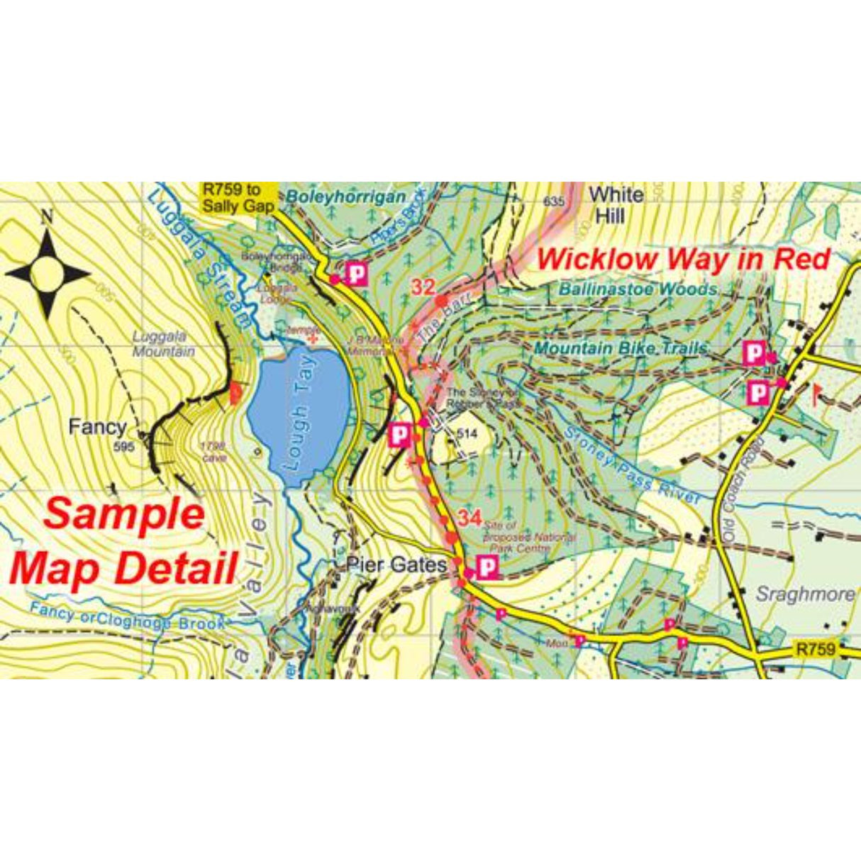 EastWest Mapping Wicklow Way Marlay Park Dublin to Clonegal Map Guide Default Title - 53 Degrees North 