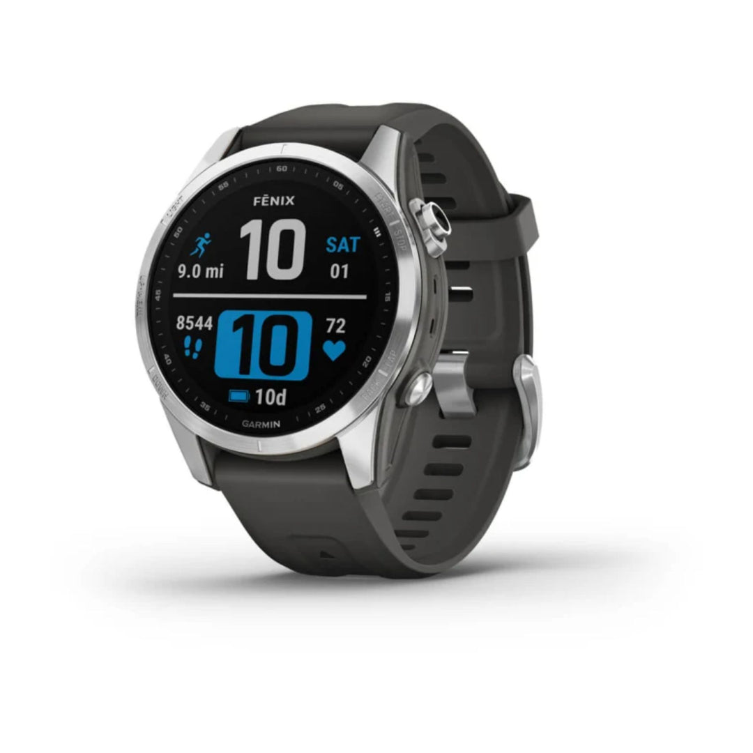 Garmin fenix 7S #color_stainless-steel-graphite-band
