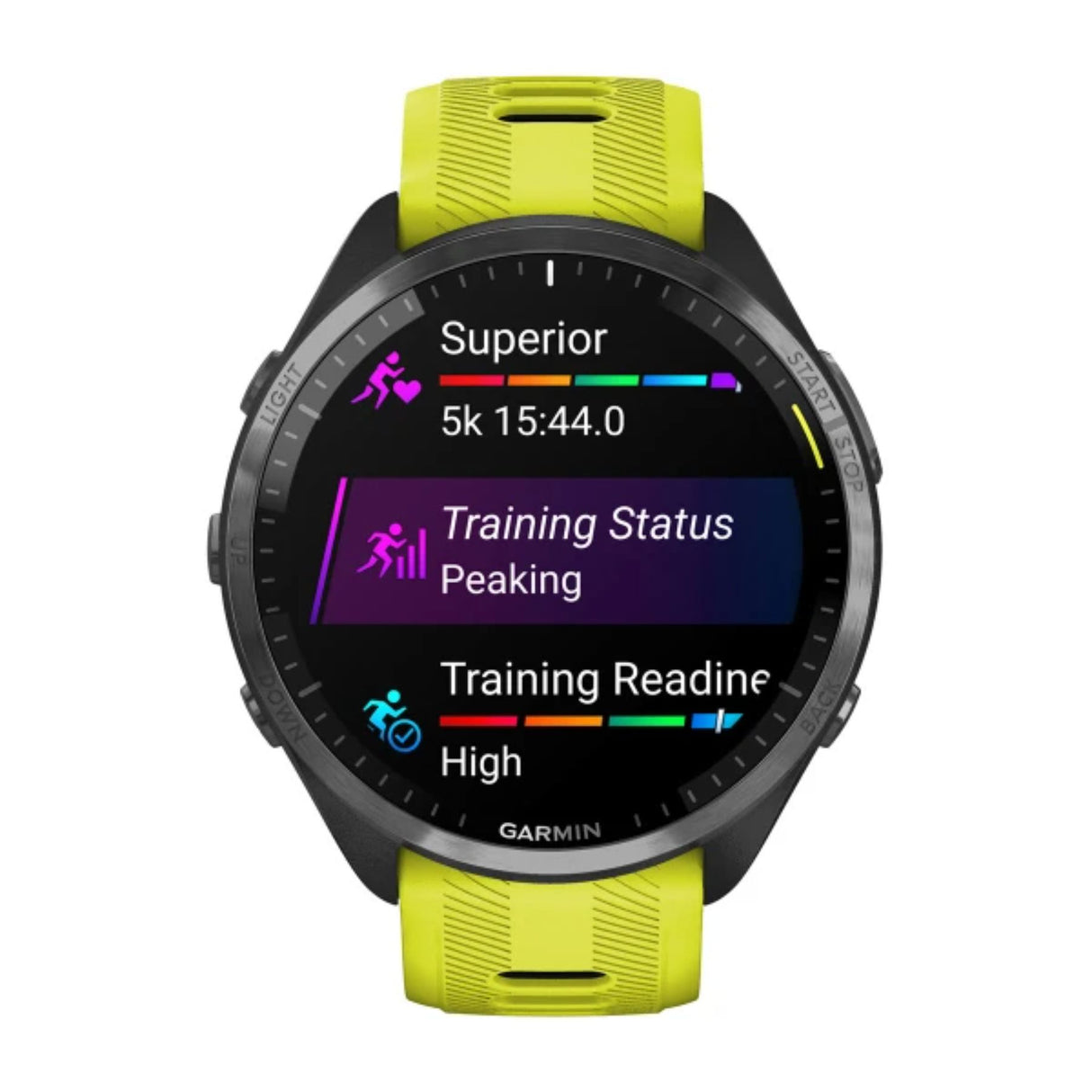 Garmin Forerunner 965 Smartwatch White-Black-Amp Yellow #- 53 Degrees North 