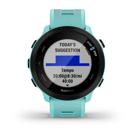 Garmin Forerunner 55 Smartwatch Aqua-Black #- 53 Degrees North 