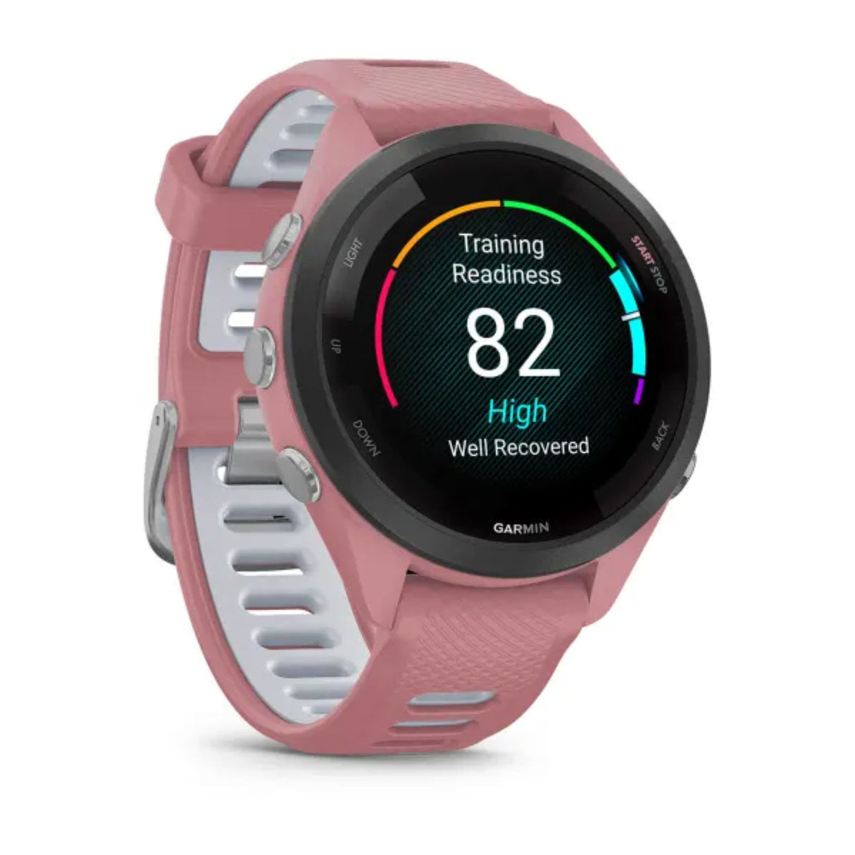 Garmin Forerunner 265S - 42mm Music Smartwatch White-Pink #- 53 Degrees North 