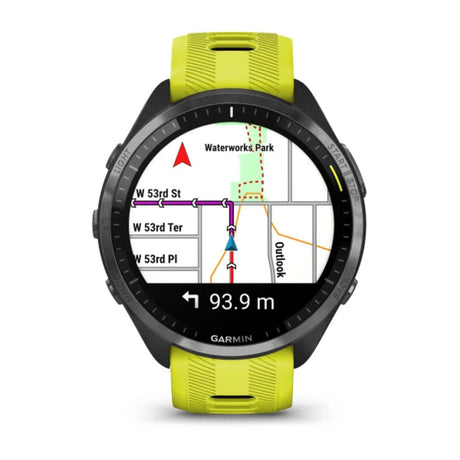 Garmin Forerunner 965 Smartwatch White-Black-Amp Yellow #- 53 Degrees North 