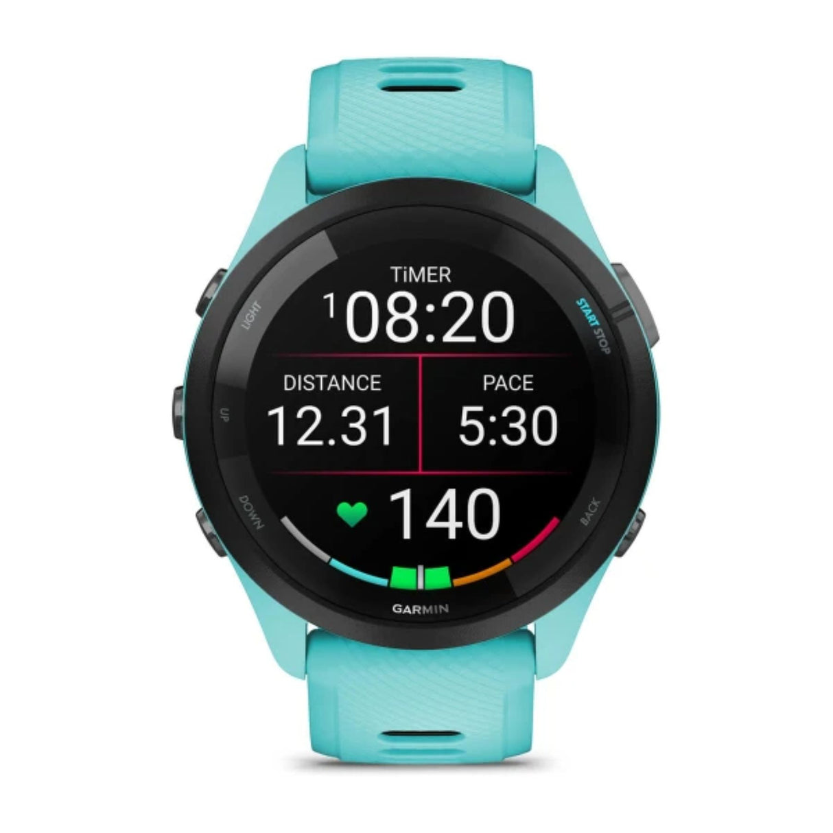 Garmin Forerunner 265 Music Smartwatch Whitestone-Aqua-Black - 53 Degrees North 