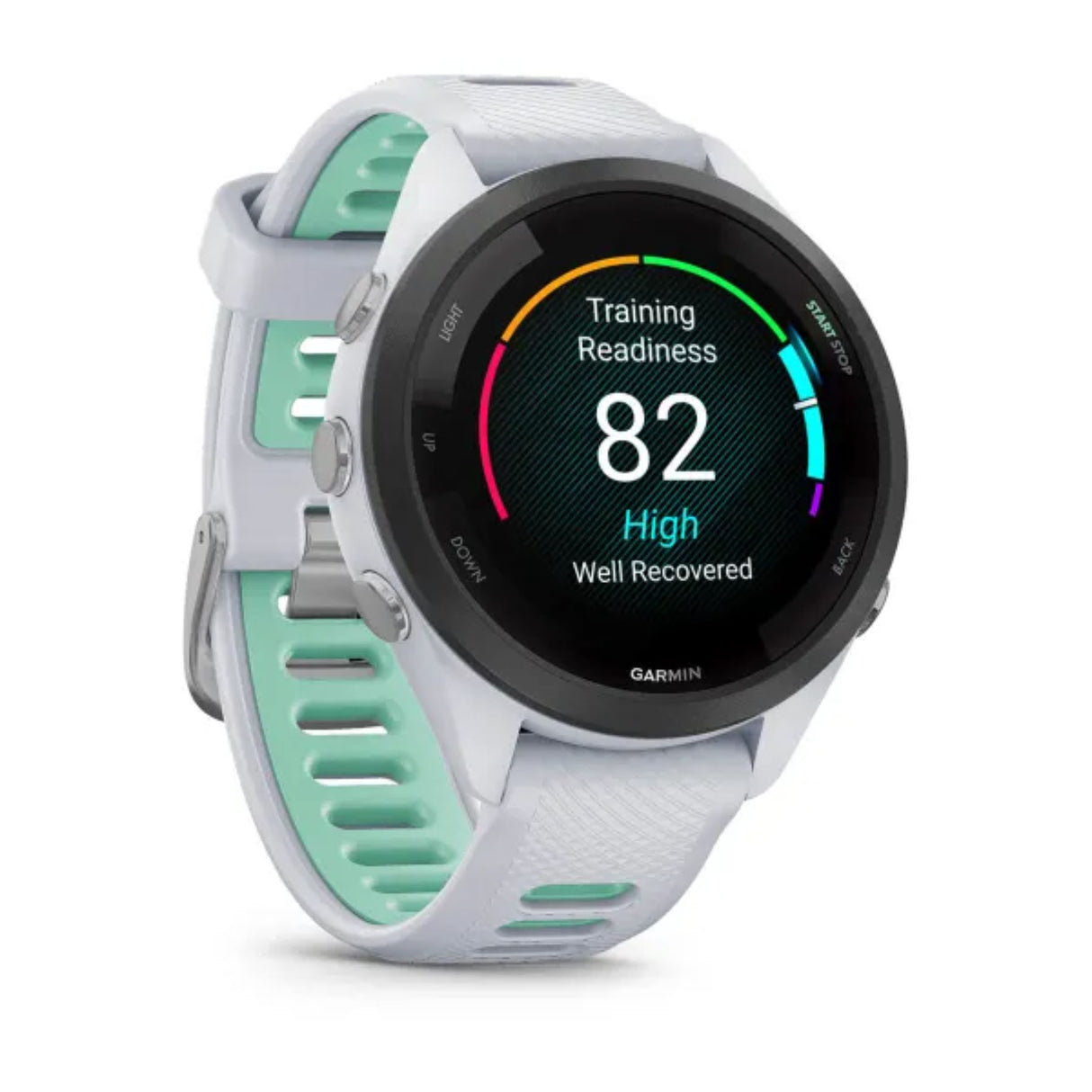Garmin Forerunner 265S - 42mm Music Smartwatch White-Pink - 53 Degrees North 